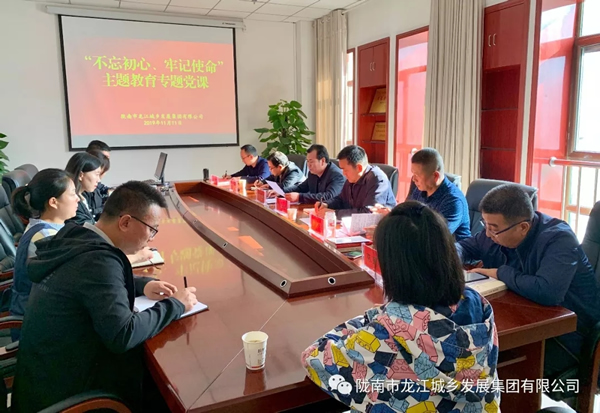 市龍江集團(tuán)開(kāi)展“不忘初心、牢記使命”主題教育專題黨課